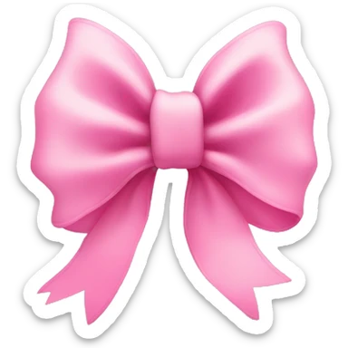Cute pink bow sticker