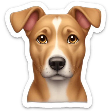 Chien avec des coeurs dans les yeux sticker