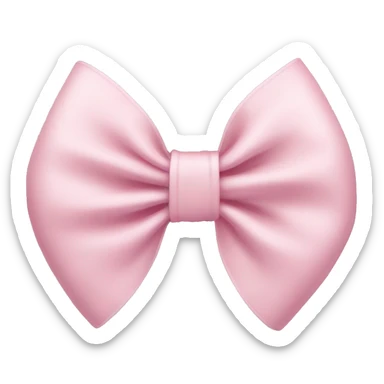 light pink bow  sticker