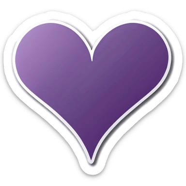 Purple Hearts sticker