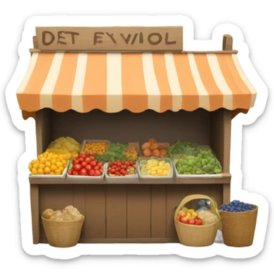 market stall sticker