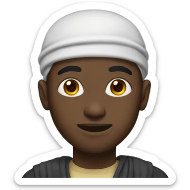Young black Muslim man  sticker