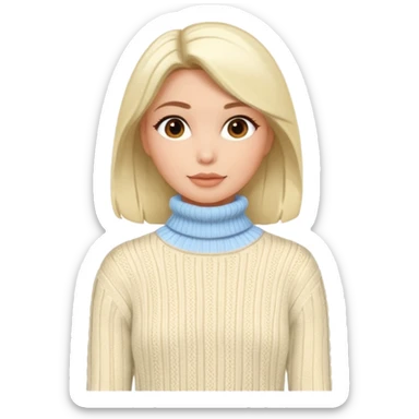 Turtleneck sweater sticker