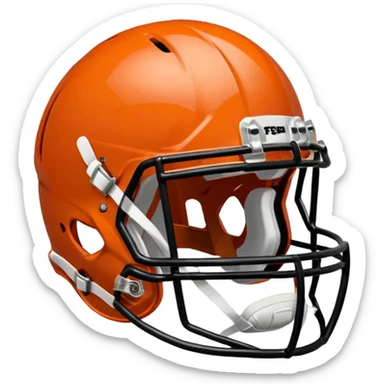 college football burnt orange  helmet sticker