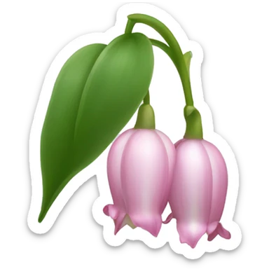 Pink lily of the valley  sticker