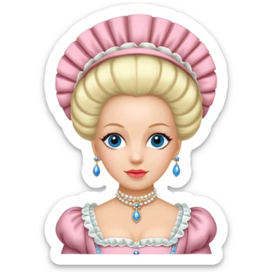 marie Antoinette fashion  sticker