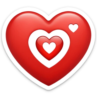 Heart with text sr + dp inside sticker