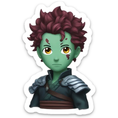 Tanjiro Kamado Demon SLayer sticker