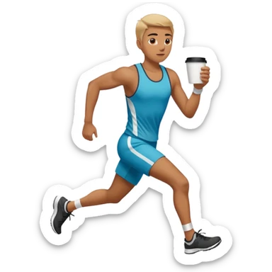 Morning Coffee Runner sticker