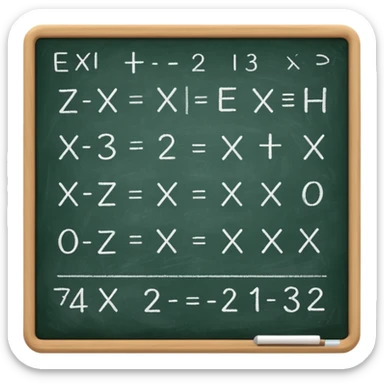 make a chalkboard with math sticker