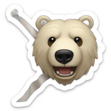 strong bear breton flag sticker