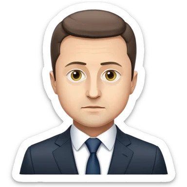 Volodymyr Zelensky, President of Ukraine sticker
