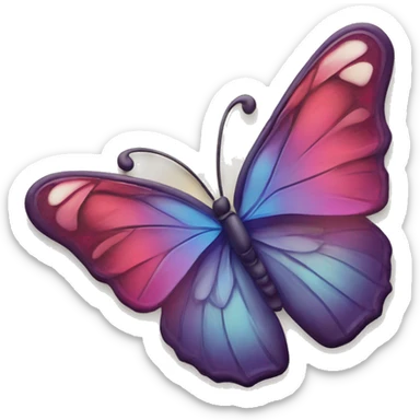 Zwei Hände formen ein Herz mit einem Schmetterling drin sticker