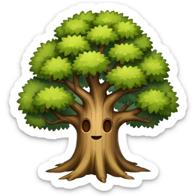 old tree  sticker