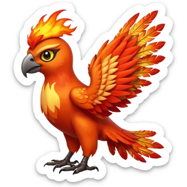 Talonflame-Fakémon-hybrid-creature (full body)  sticker