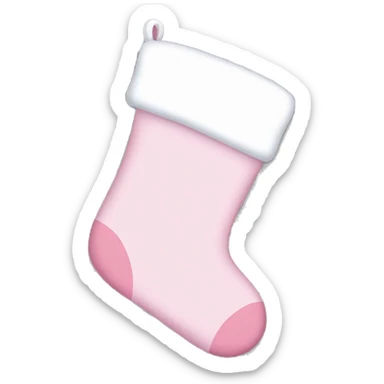  light pink Christmas stocking sticker