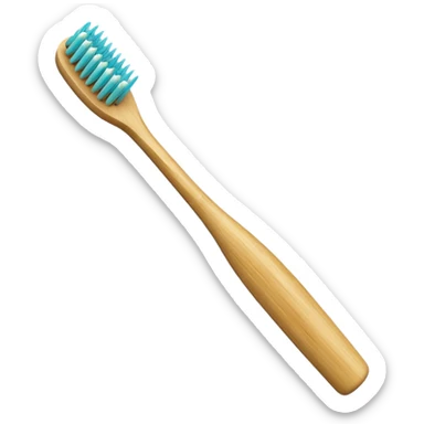 Bamboo toothbrush sticker