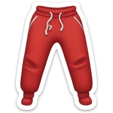Red sweatpants  sticker