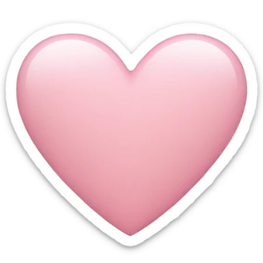 Light pink heart  sticker