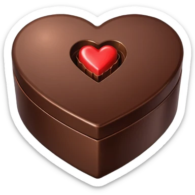 Heart shaped box of chocolate sticker