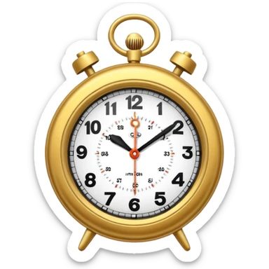 Un reloj sonando al estilo andrez garza sticker