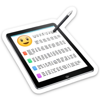  IPAD NOTAS sticker