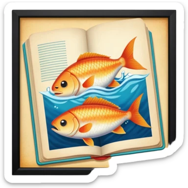 Pull up Fishwife Cookbook graphics sticker