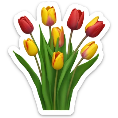 ramo de tulipanes sticker