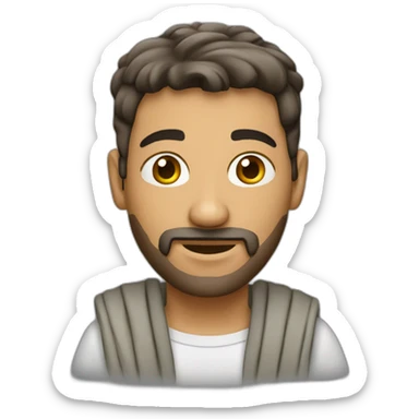 Un homme porte djellaba sticker