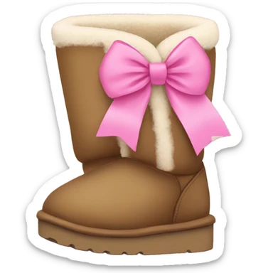 uggs with pink bow sticker