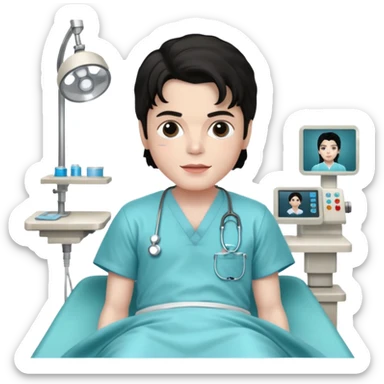 Micheal Jackson on the Surgery table sticker