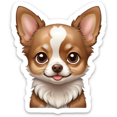 Brown merle chihuahua  sticker