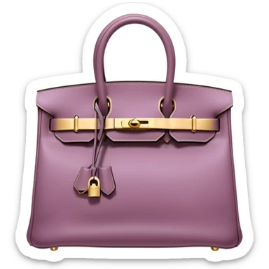hermes birkin mauve color gold hardware sticker