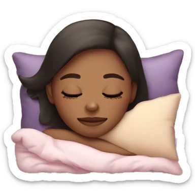 girl sleep sticker