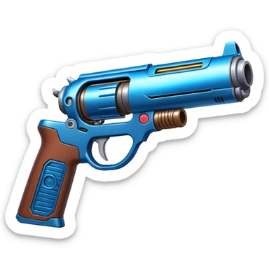 Star-Lord's quad blaster gun glowing sticker