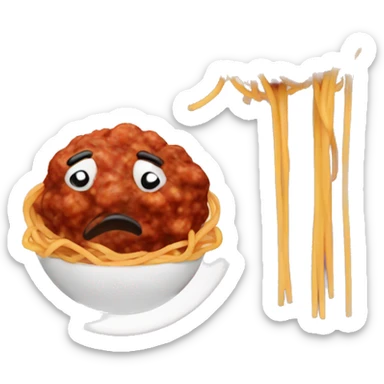 spaghetti and meatballs sticker