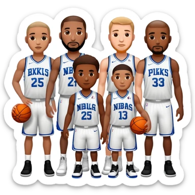 NBA basketball stars  sticker