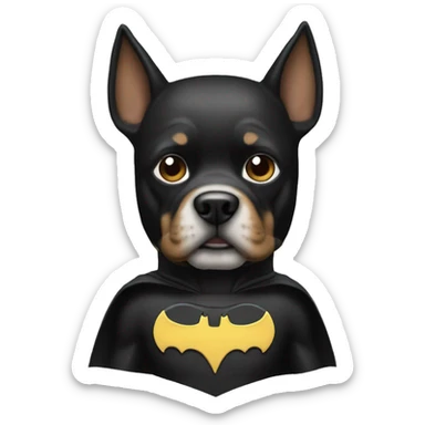 a-dog-dressed-as-batman 4 sticker