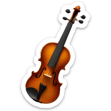 Violin and roses sticker