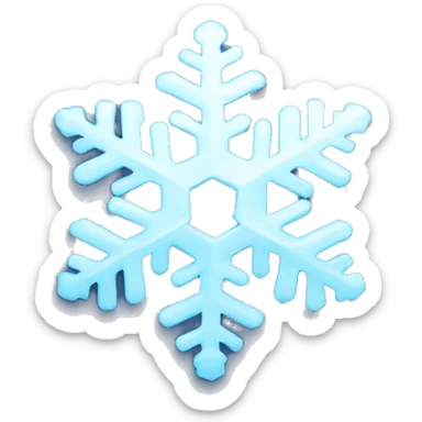 snowflake sticker