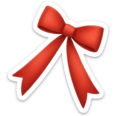 red bow sticker
