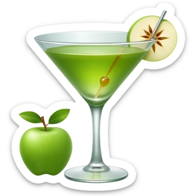 apple martini\ sticker
