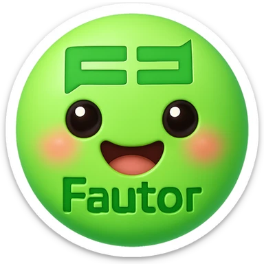 Transform the attached logo image into a cute, rounded emoji with a bright and friendly vibe and slight 3D effect. No background. sticker