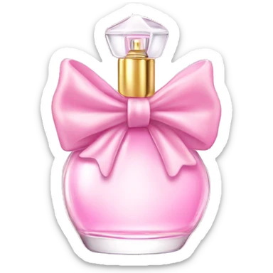 Fairy light pink perfume in bow sticker