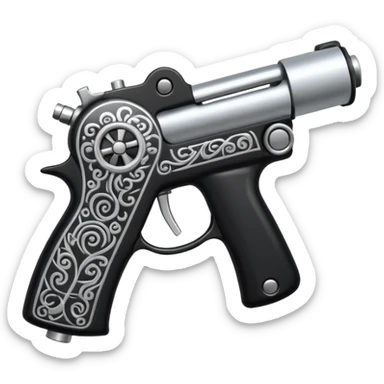 tattoo gun sticker