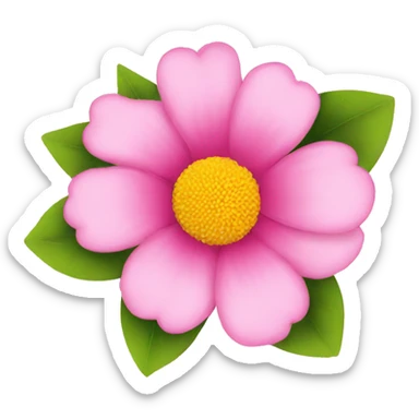 Flower pink sticker
