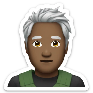 Suguru Geto with loose hair  sticker