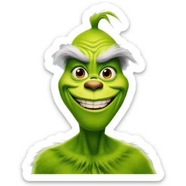 Jim Carey the grinch sticker
