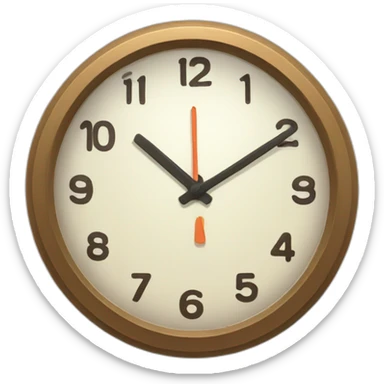 clock with a break to mean you take a break to rest sticker