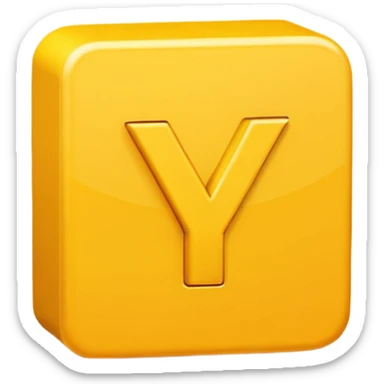 The letter Y sticker
